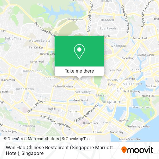 Wan Hao Chinese Restaurant (Singapore Marriott Hotel) map
