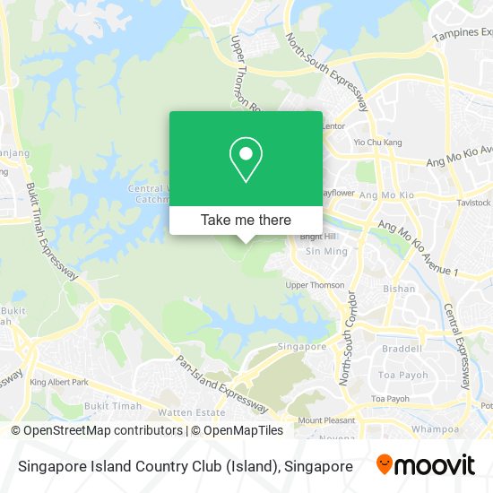 Singapore Island Country Club map