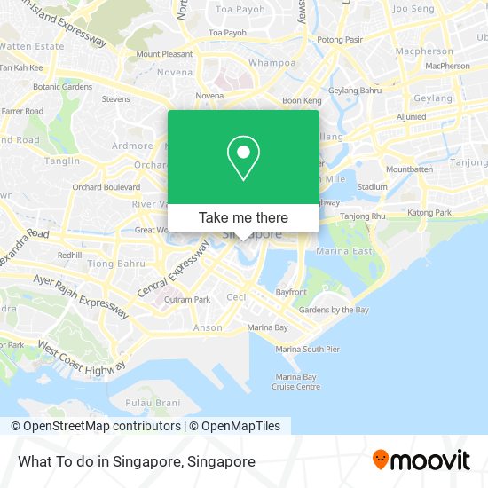 What To do in Singapore map