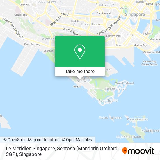 Le Méridien Singapore, Sentosa (Mandarin Orchard SGP) map