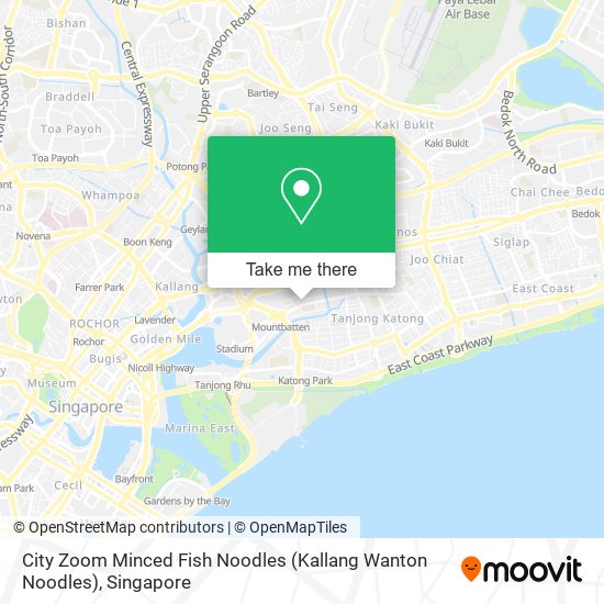 City Zoom Minced Fish Noodles (Kallang Wanton Noodles) map