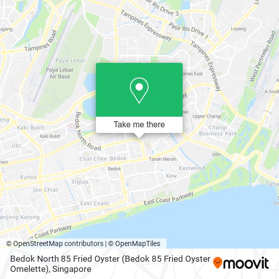 Bedok North 85 Fried Oyster map