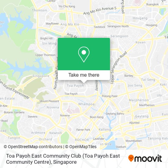 Toa Payoh East Community Club map