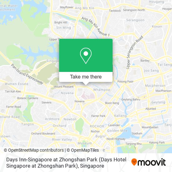 Days Inn-Singapore at Zhongshan Park map