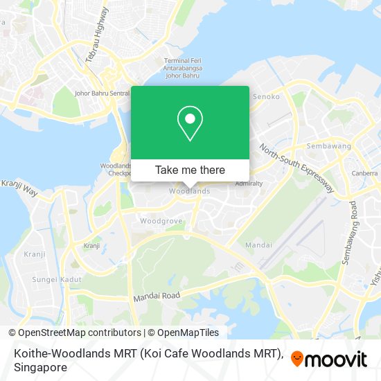 Koithe-Woodlands MRT (Koi Cafe Woodlands MRT) map