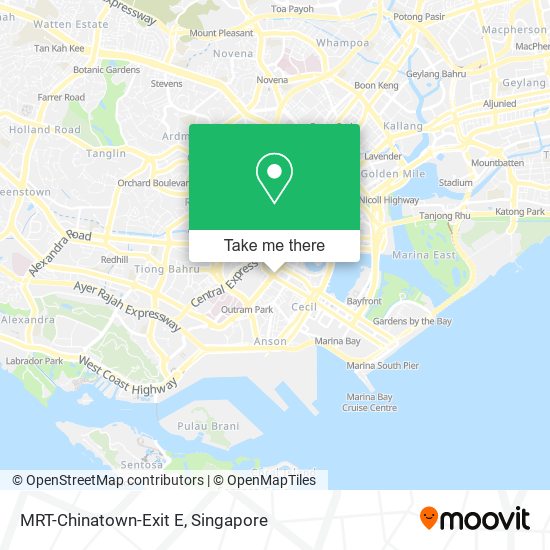 MRT-Chinatown-Exit E map