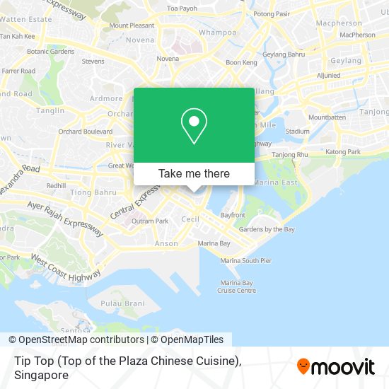 Tip Top (Top of the Plaza Chinese Cuisine) map