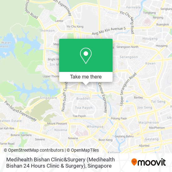 Medihealth Bishan Clinic&Surgery (Medihealth Bishan 24 Hours Clinic & Surgery) map