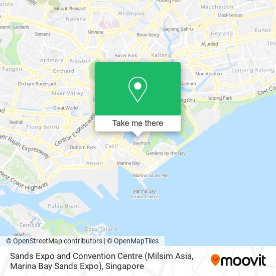 Sands Expo and Convention Centre (Milsim Asia, Marina Bay Sands Expo) map