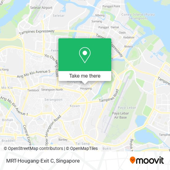 MRT-Hougang-Exit C map
