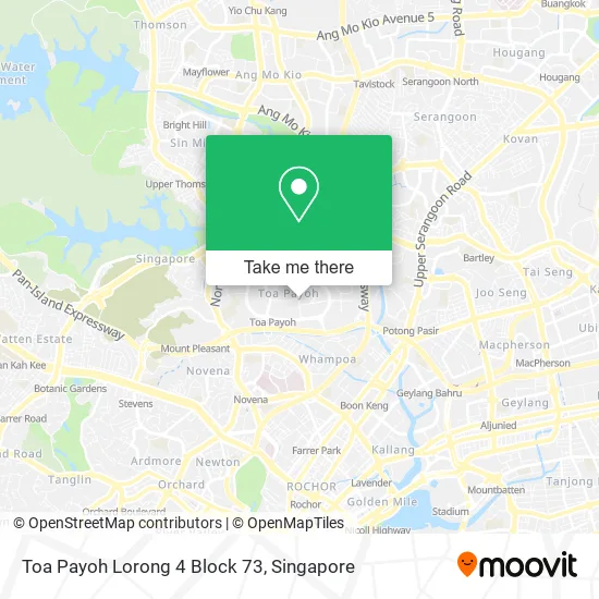 Toa Payoh Lorong 4 Block 73 map