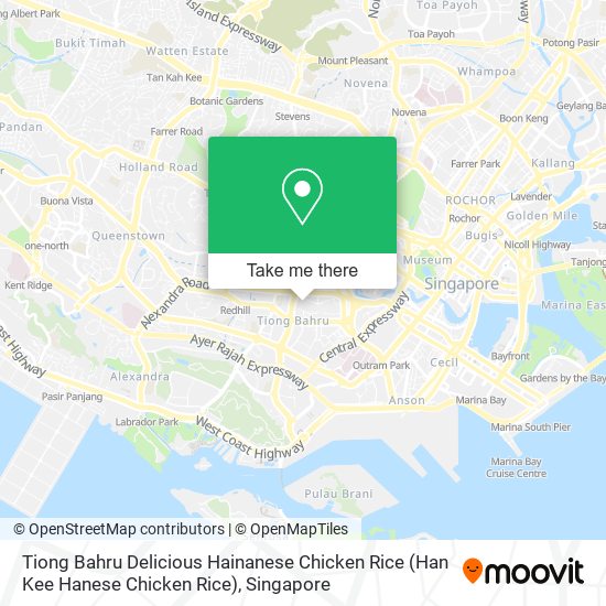 Tiong Bahru Delicious Hainanese Chicken Rice (Han Kee Hanese Chicken Rice) map