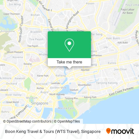 Boon Keng Travel & Tours (WTS Travel) map