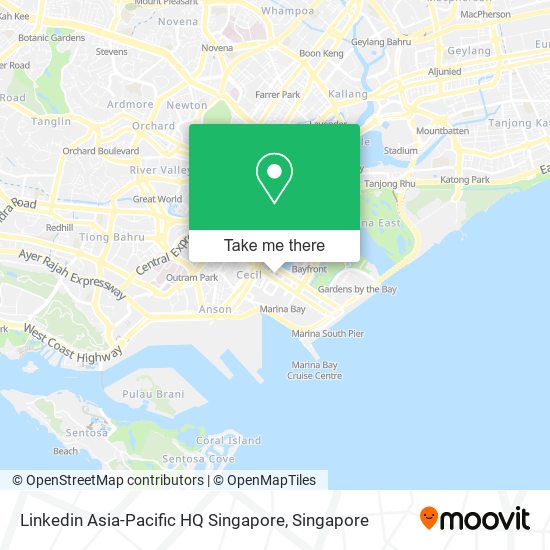 Linkedin Asia-Pacific HQ Singapore地图