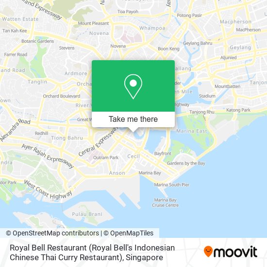 Royal Bell Restaurant (Royal Bell's Indonesian Chinese Thai Curry Restaurant) map