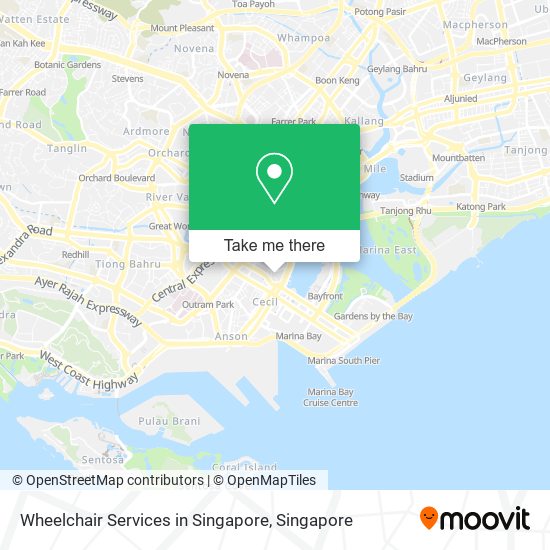 Wheelchair Services in Singapore map