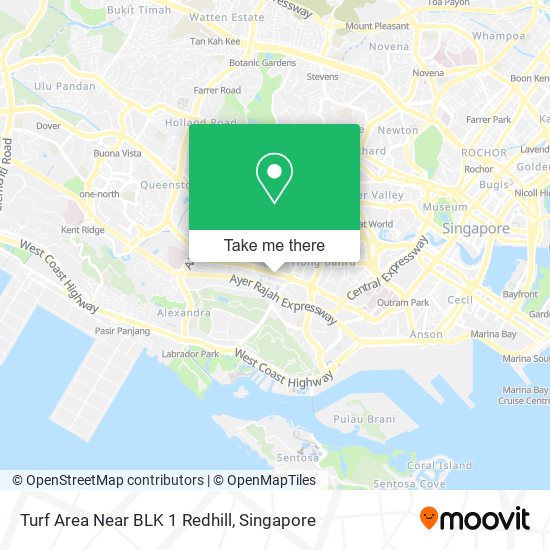 Turf Area Near BLK 1 Redhill地图