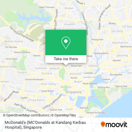 McDonald's (MC'Donalds at Kandang Kerbau Hospital) map