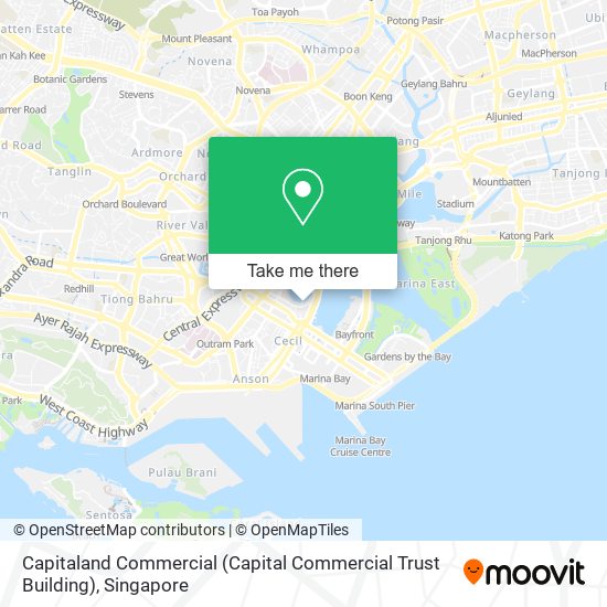 Capitaland Commercial (Capital Commercial Trust Building) map