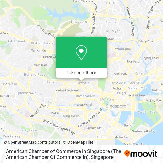 American Chamber of Commerce in Singapore (The American Chamber Of Commerce In) map