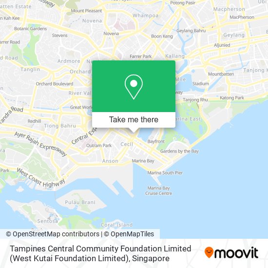 Tampines Central Community Foundation Limited (West Kutai Foundation Limited) map