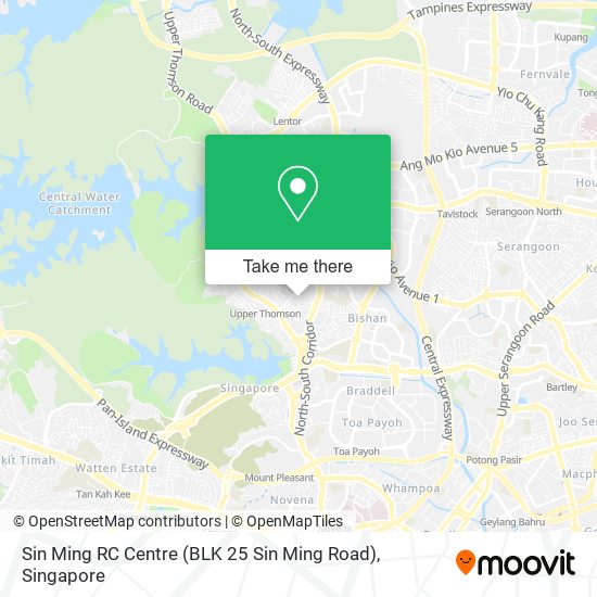 Sin Ming RC Centre (BLK 25 Sin Ming Road) map