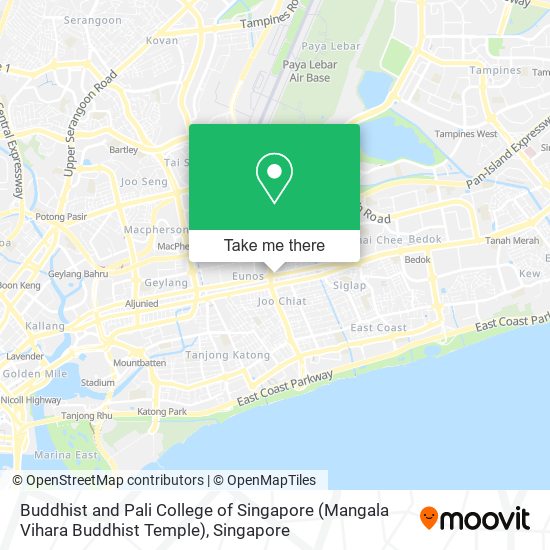 Buddhist and Pali College of Singapore (Mangala Vihara Buddhist Temple) map