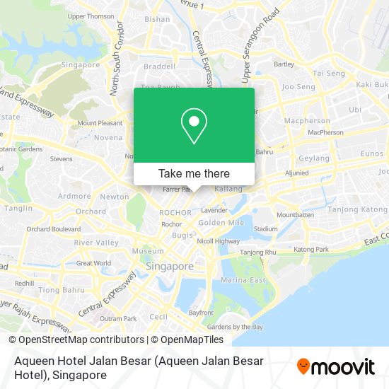 Aqueen Hotel Jalan Besar map
