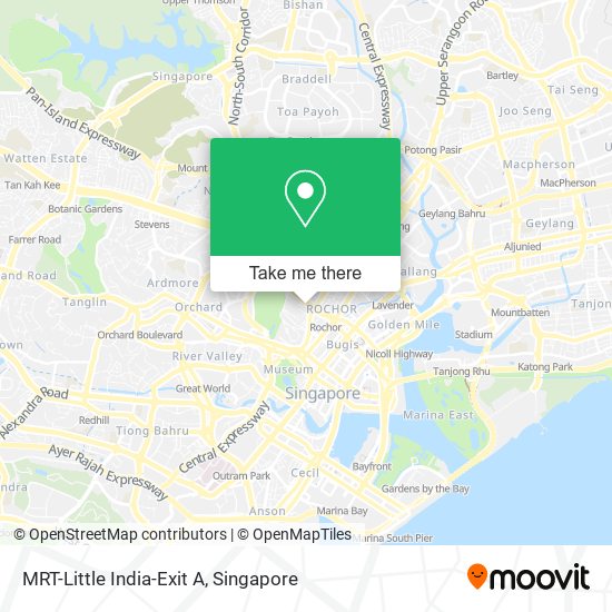 MRT-Little India-Exit A map