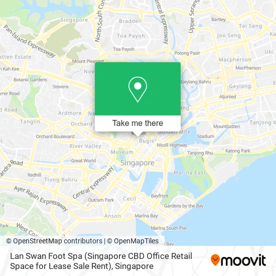 Lan Swan Foot Spa (Singapore CBD Office Retail Space for Lease Sale Rent)地图