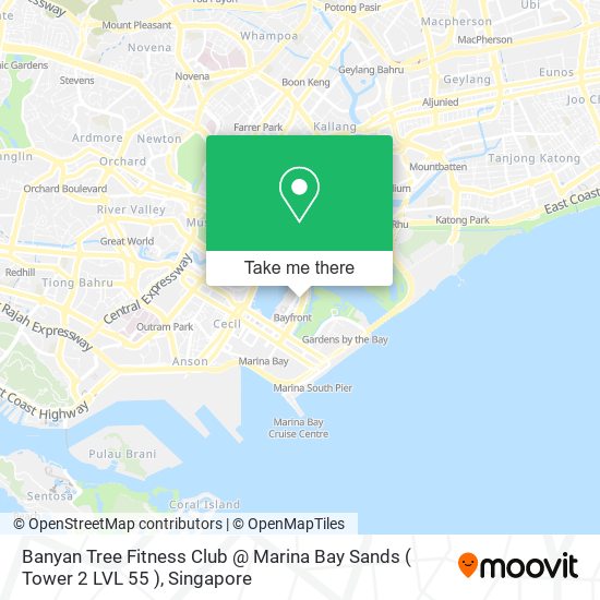 Banyan Tree Fitness Club @ Marina Bay Sands ( Tower 2 LVL 55 )地图