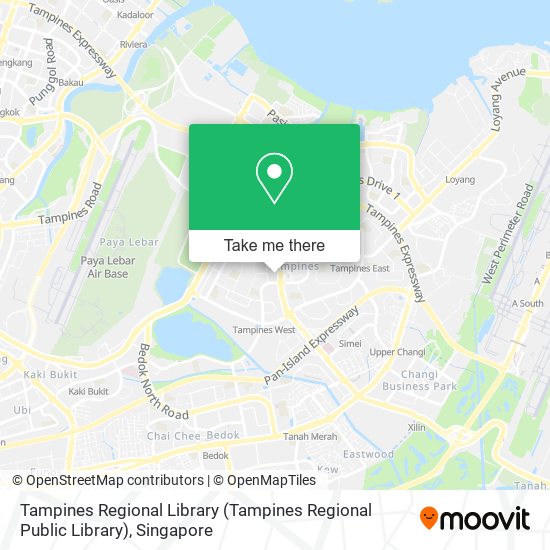 Tampines Regional Library map