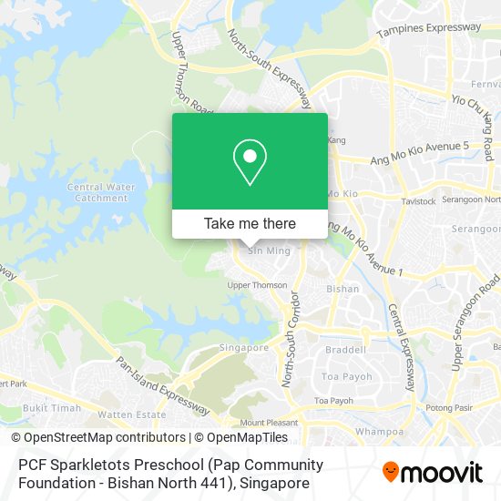 PCF Sparkletots Preschool (Pap Community Foundation - Bishan North 441) map