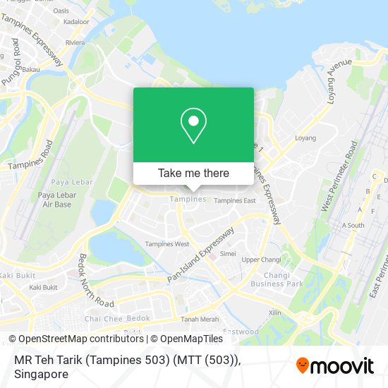 MR Teh Tarik (Tampines 503) (MTT (503)) map