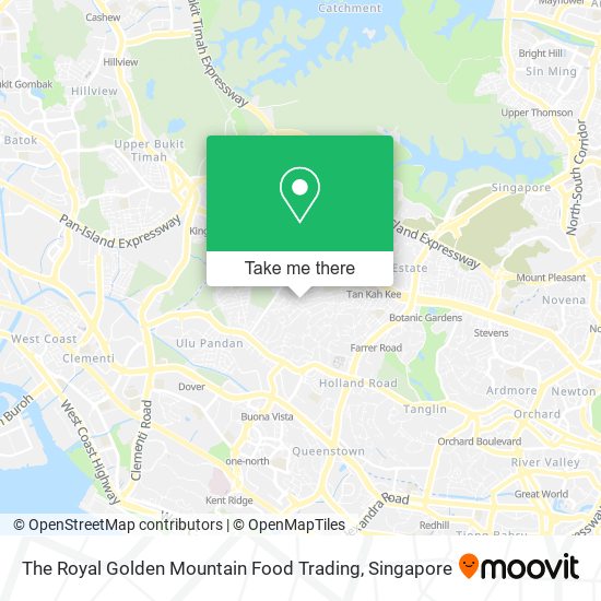 The Royal Golden Mountain Food Trading map
