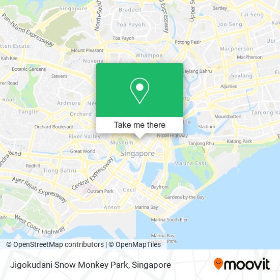 Jigokudani Snow Monkey Park map