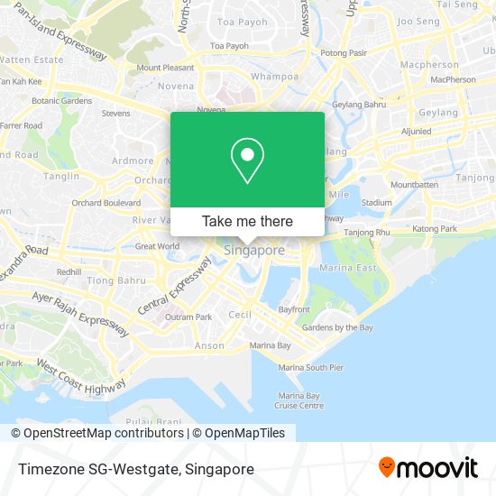 Timezone SG-Westgate map