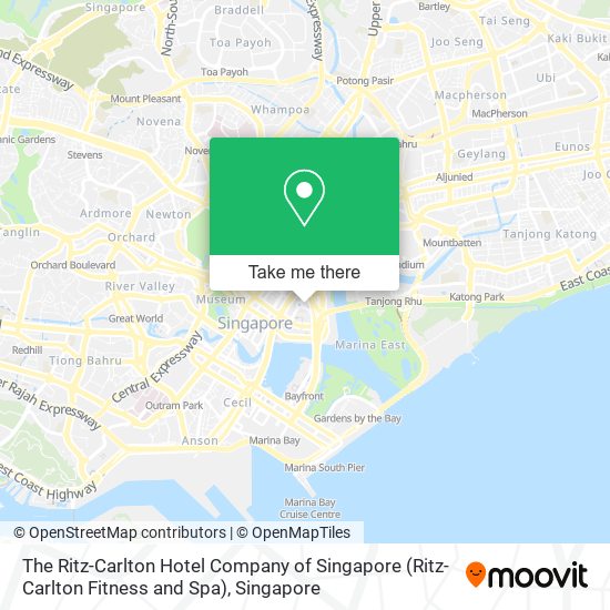 The Ritz-Carlton Hotel Company of Singapore (Ritz-Carlton Fitness and Spa) map