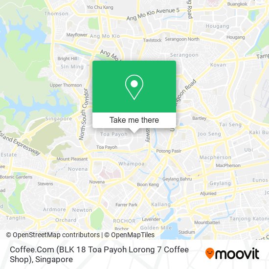 Coffee.Com (BLK 18 Toa Payoh Lorong 7 Coffee Shop)地图