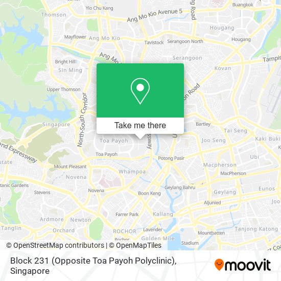 Block 231 (Opposite Toa Payoh Polyclinic) map