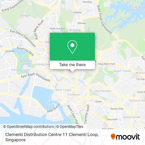 Clementi Distribution Centre 11 Clementi Loop map