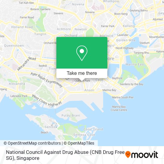 National Council Against Drug Abuse (CNB Drug Free SG) map