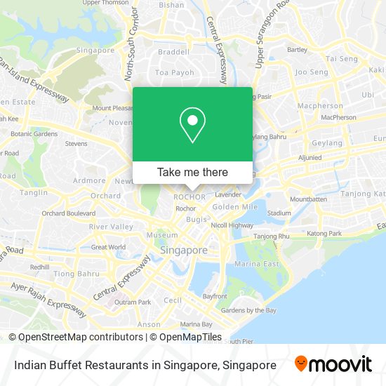 Indian Buffet Restaurants in Singapore地图