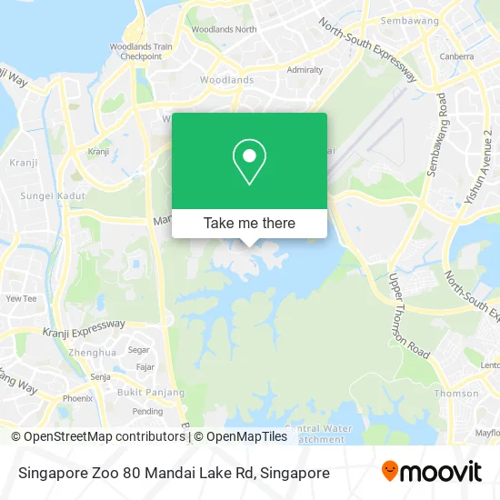 Singapore Zoo 80 Mandai Lake Rd地图