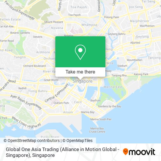 Global One Asia Trading (Alliance in Motion Global - Singapore) map