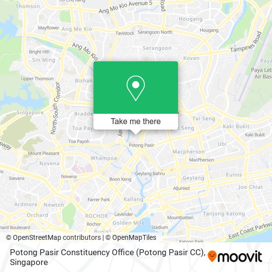 Potong Pasir Constituency Office (Potong Pasir CC) map