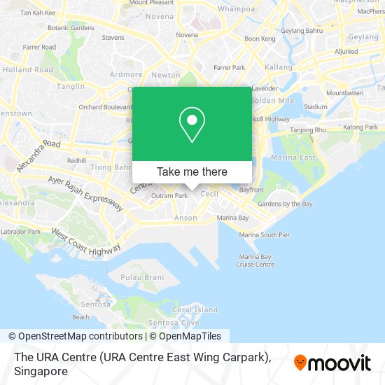 The URA Centre (URA Centre East Wing Carpark) map