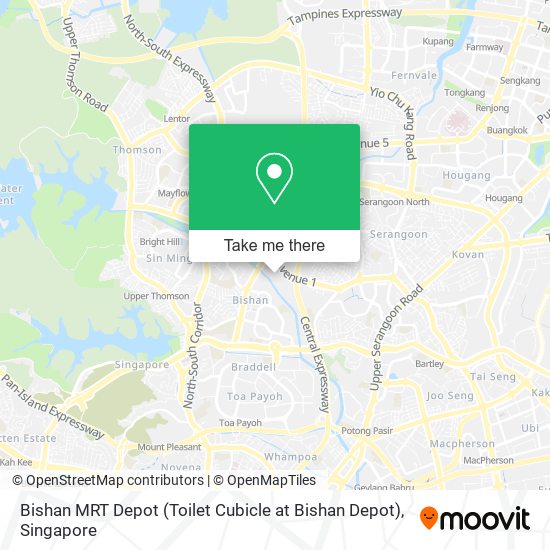 Bishan MRT Depot (Toilet Cubicle at Bishan Depot) map