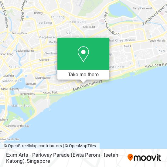 Exim Arts - Parkway Parade (Evita Peroni - Isetan Katong)地图