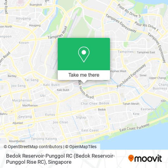 Bedok Reservoir-Punggol RC map